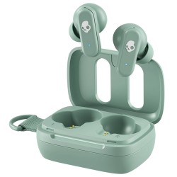 SKULLCANDY DIME 3 TRUE BLUETOOTH NOISE ISOLATING IPX4 SWEAT WATER RESISTANT 20H BATTERY TILE FINDING WIRELESS EARBUDS - PREPPY SAGE