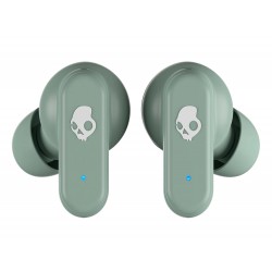 SKULLCANDY DIME 3 TRUE BLUETOOTH NOISE ISOLATING IPX4 SWEAT WATER RESISTANT 20H BATTERY TILE FINDING WIRELESS EARBUDS - PREPPY SAGE