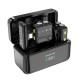 WIWU WI-WM005 BLUETOOTH 5.3 WITH APPLE & TYPE-C RECEIVER, ANC NOISE REDUCTION, REVERB & 6H BATTERY DUAL LAVALIER MICROPHONE - BLACK