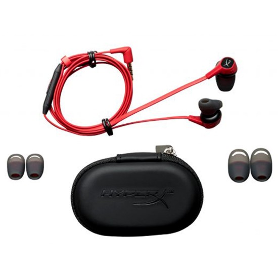 HYPERX CLOUD EARBUDS 3.5MM  GAMING AUDIO WITH MIC FOR PC/ CONSOLE/MOBILE - RED