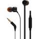 JBL TUNE 110 9MM DRIVERS PURE BASS SOUND BUILT-IN MIC IN EAR HEADPHONES - BLACK