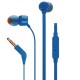 JBL TUNE 110 9MM DRIVERS PURE BASS SOUND BUILT-IN MIC IN EAR HEADPHONES - BLUE 