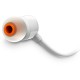 JBL TUNE 110 9MM DRIVERS PURE BASS SOUND BUILT-IN MIC IN EAR HEADPHONES - WHITE