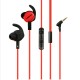 XIBERIA MG-1 DUAL MICROPHONE 3.5MM JACK IN-EAR SWEAT-PROOF WIRED GAMING EARBUDS - RED