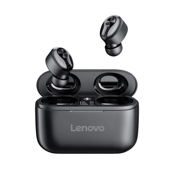 LENOVO HT18 TRUE WIRELESS STEREO SOUND EARBUDS WITH BUTTON CONTROLS - BLACK