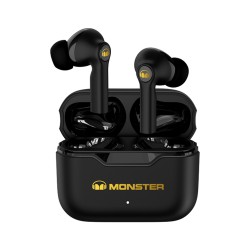 MONSTER AIRMARS XKT02 WIRELESS BLUETOOTH 5.1 HIFI SURROUND SOUND NOISE REDUCTION EARBUDS - BLACK 