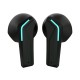 PORODO PDX415 TRUE WIRELESS 6 HOUR PLAY DUAL MICROPHONE GAMING EARBUDS - BLACK  