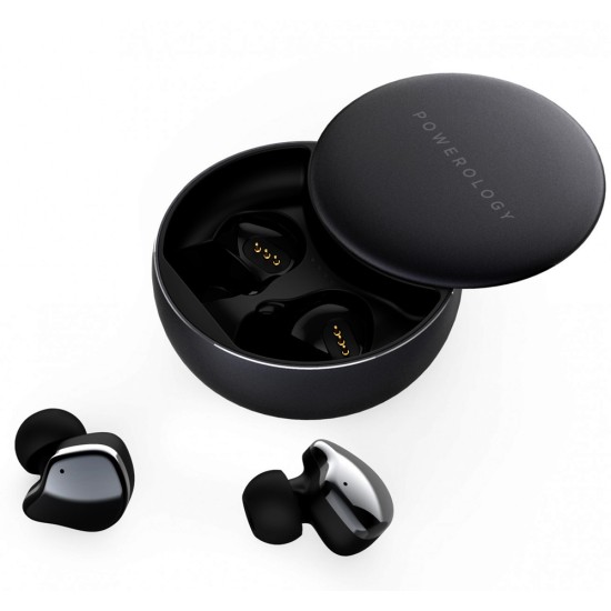 POWEROLOGY PRIMO TOUCH CONTROL 5.0 BLUETOOTH TRUE WIRELESS EARBUDS - GREY 