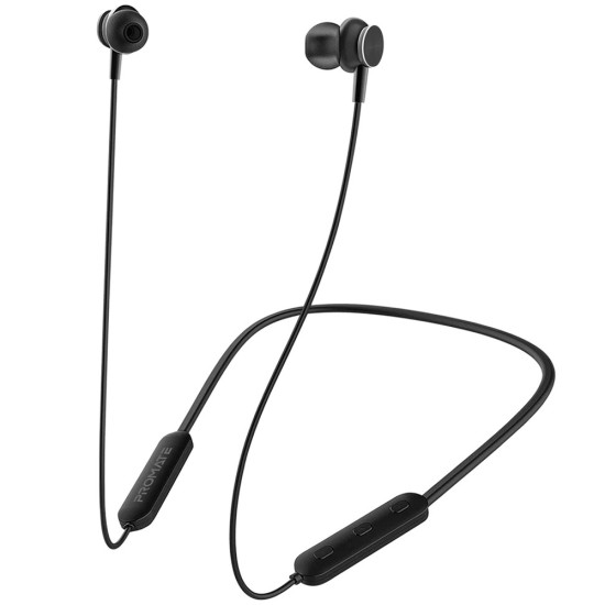 PROMATE BALI HIGH PERFORMANCE DYNAMC NECKBAND WIRELESS EARPHONES - BLACK