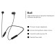 PROMATE BALI HIGH PERFORMANCE DYNAMC NECKBAND WIRELESS EARPHONES - BLACK 