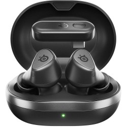 STEELSERIES ARCTIS GAMEBUDS  ANC NOISE CANCELLING FOR PC, PS5, PS4, NINTENDO SWITCH SMARTPHONES IP55 DUSTPROOF & WATERPROOF BLUETOOTH 5.3 2.4GHZ HI-FI AUDIO 100+ EQ PROFILES GAMEBUDS - BLACK