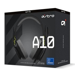 ASTRO A10 32 MM DRIVERS WITH FLIP-TO-MUTE MICROPHONE WIRED GAMING HEADSET FOR PLAYSTATION - SALVAGE BLACK