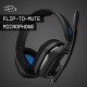 ASTRO A10 WIRED 3.5MM GAMING HEADSET WITH FLIP-TO-MUTE MICROPHONE - BLACK /BLUE