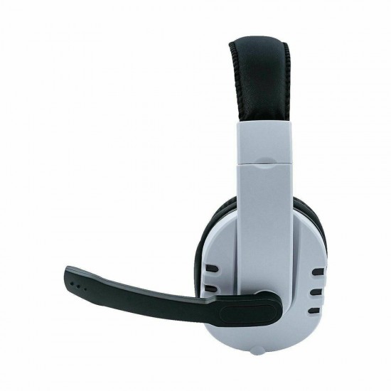 DOBE LIGHTWEIGHT DEEP BASS STEREO 3D SURROUND SOUND WIRED HEADPHONES WITH MIC - WHITE