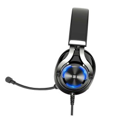 EKSA E3000 SUPERIOR STEREO SOUND 50MM DRIVERS NOISE CANCELLING MIC WIRED GAMING HEADSET - BLACK