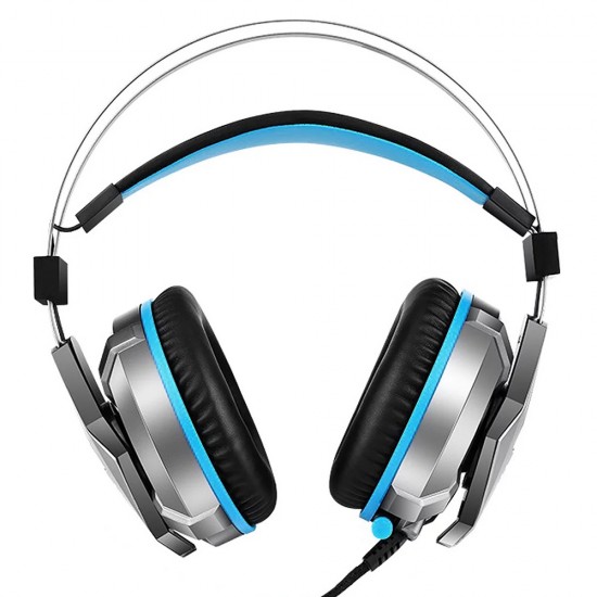 EKSA E800 UPGRADED STEREO SURROUND 5OMM DRIVER WITH COOL LED LIGHT WIRED GAMING HEADSET - BLUE