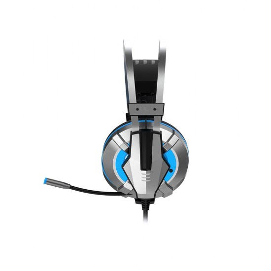 EKSA E800 UPGRADED STEREO SURROUND 5OMM DRIVER WITH COOL LED LIGHT WIRED GAMING HEADSET - BLUE