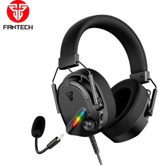 FANTECH ALTO HG26 7.1 VIRTUAL SURROUND SOUND 50MM DRIVERS VOLUME KNOB RGB GAMING HEADSET - BLACK 