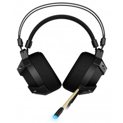 FANTECH HG11 PRO CAPTAIN 7.1 VIBRATION RGB 50MM MAGNETIC DRIVERS SURROUND SOUND NOISE ISOLATION FOLDABLE MIC VOLUME CONTROL MIC USB BRAIDED CABLE RGB GAMING HEADSET - BLACK