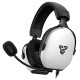 FANTECH HG30 CARBON 7.1 SURROUND SOUND USB NOISE CANCELING MIC FOLDABLE DESIGN WITH AUDIO CONTROL AND COMPATIBLE EARMUFFS GAMING HEADSET - WHITE