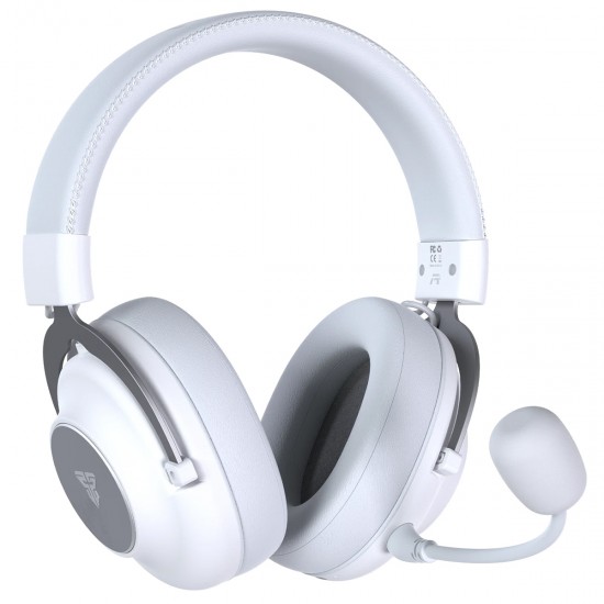 FANTECH WHG05 STELLAR TRI-MODE 105H BATTERY BLUETOOTH 5.3 & 2.4GHZ 40MM DRIVERS WIRELESS GAMING HEADSET - WHITE