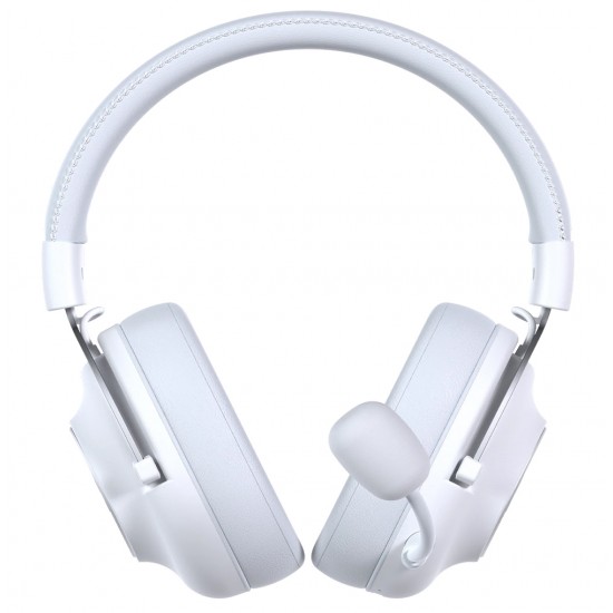 FANTECH WHG05 STELLAR TRI-MODE 105H BATTERY BLUETOOTH 5.3 & 2.4GHZ 40MM DRIVERS WIRELESS GAMING HEADSET - WHITE