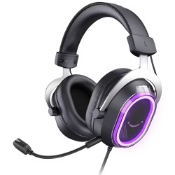 FIFINE AMPLIGAME H13 7.1 SURROUND SOUND RGB LIGHTING ANC MIC ERGONOMIC EARPADS CONTROL BOX USB FOR PC PS5 PS4 LAPTOP MAC WIRED GAMING HEADSET - BLACK