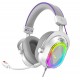 FIFINE AMPLIGAME H13 7.1 SURROUND SOUND RGB LIGHTING ANC MIC ERGONOMIC EARPADS CONTROL BOX USB FOR PC PS5 PS4 LAPTOP MAC WIRED GAMING HEADSET - WHITE