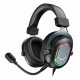 FIFINE AMPLIGAME H6 WIRED HEADPHONES WITH MICROPHONE-7.1 SURROUND SOUND-USB HEADSET WITH EQ MODE RGB SOFT EAR PADS FOR PC GAMING HEADSET - BLACK