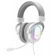 FIFINE AMPLIGAME H6 WIRED HEADPHONES WITH MICROPHONE-7.1 SURROUND SOUND-USB HEADSET WITH EQ MODE RGB SOFT EAR PADS FOR PC GAMING HEADSET - WHITE