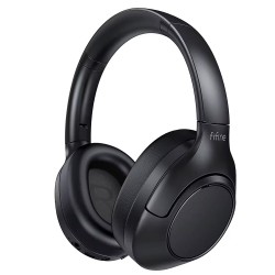 FIFINE X3 65H BATTERY TRANSPARENCY MODE FOLDABLE NOISE CANCELLING MIC COMPATIBLE WITH PC LAPTOP PHONE WIRELESS BLUETOOTH HEADPHONES - BLACK 