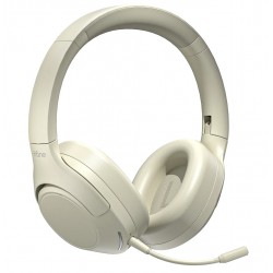 FIFINE X3 65H BATTERY TRANSPARENCY MODE FOLDABLE NOISE CANCELLING MIC COMPATIBLE WITH PC LAPTOP PHONE WIRELESS BLUETOOTH HEADPHONES - WHITE	