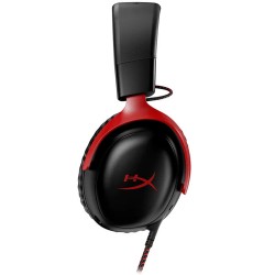 HYPERX CLOUD III 53 MM DRIVERS DTS:X® SPATIAL AUDIO ULTRA-CLEAR LED MICROPHONE WIRED GAMING HEADSET - BLACK/RED