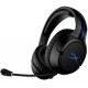 HYPERX CLOUD FLIGHT UP TO 30 HOURS PLAYTIME 90° ROTATING EARCUPS 50MM DRIVERS WIRELESS HEADPHONES FOR PS4/PS5 - BLACK/BLUE