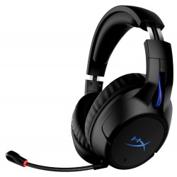 HYPERX CLOUD FLIGHT UP TO 30 HOURS PLAYTIME 90° ROTATING EARCUPS 50MM DRIVERS WIRELESS HEADPHONES FOR PS4/PS5 - BLACK/BLUE