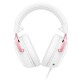 HYPERX CLOUD III ANGLED 53MM DRIVERS, NOISE-CANCELLING 10MM MIC AND MULTI-PLATFORM COMPATIBILITY WIRED GAMING HEADSET - WITE/PINK