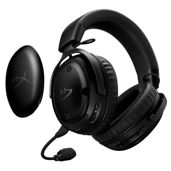 HYPERX CLOUD III S 120 HOURS BATTERY LIFE 2.4GHZ BLUETOOTH 53MM ANGLED DRIVERS DTS HEADPHONE:X SPATIAL AUDIO WIRELESS GAMING HEADSET - BLACK
