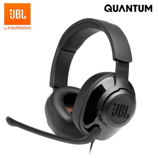 JBL QUANTUM 200 WIRED OVER-EAR GAMING HEADSET WITH MIC FLIP UP