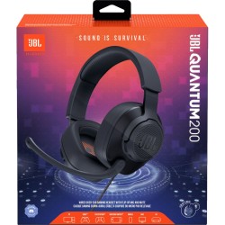 JBL QUANTUM 200 WIRED OVER-EAR GAMING HEADSET WITH MIC FLIP UP