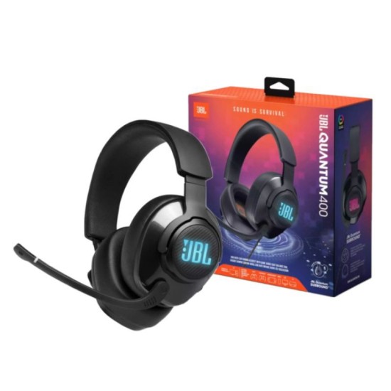 JBL QUANTUM 400 USB OVER-EAR GAMING HEADSET WITH GAME-CHAT DIAL