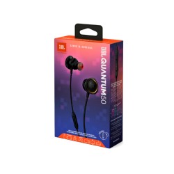 JBL QUANTUM 50 WIRED IN-EAR GAMING HEADSET WITH VOLUME SLIDER AND MIC MUTE