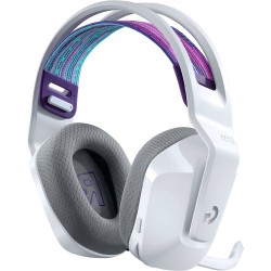 LOGITECH G733 LIGHTSPEED WITH SUSPENSION HEADBAND, LIGHTSYNC RGB, BLUE VO MICROPHONE TECHNOLOGY WIRELESS GAMING HEADSET - WHITE