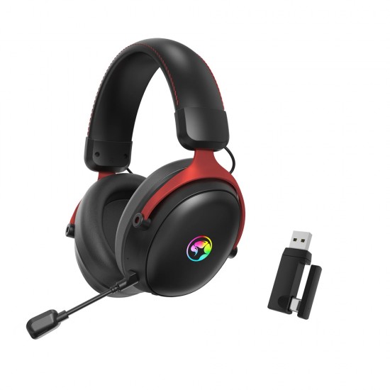 MARVO SCORPION TACTIC X PRO HG9076W TRI-MODE BLUETOOTH - WIRELESS  2.4G 7.1 SURROUND SOUND RGB GAMING HEADPHONES