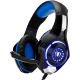 BEEXCELLENT GM1 WIRED 3.5MM OVER-EAR PRO GAMING HEADSET DEEP SOUND WITH LED LIGHTING AND MICROPHONE - BLUE