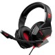 MPOW EG10 WIRED GAMING HEADSET 3D SURROUND SOUND BLACK AND RED 