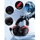 MPOW AIR WIRED GAMING HEADSET NO DELAY TRANSMISSION BLACK  AND RED