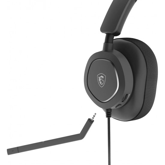 MSI MAESTRO 300 CARDIOID MIC 40MM NEODYMIUM DRIVERS NAHIMIC 3D SOUND USB-C WIRED GAMING HEADSET - BLACK
