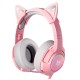 ONIKUMA K9 50MM DRIVERS ELITE STEREO GAMING HEADSET WITH CAT EARS FOR PC, PS4 AND XBOX - PINK