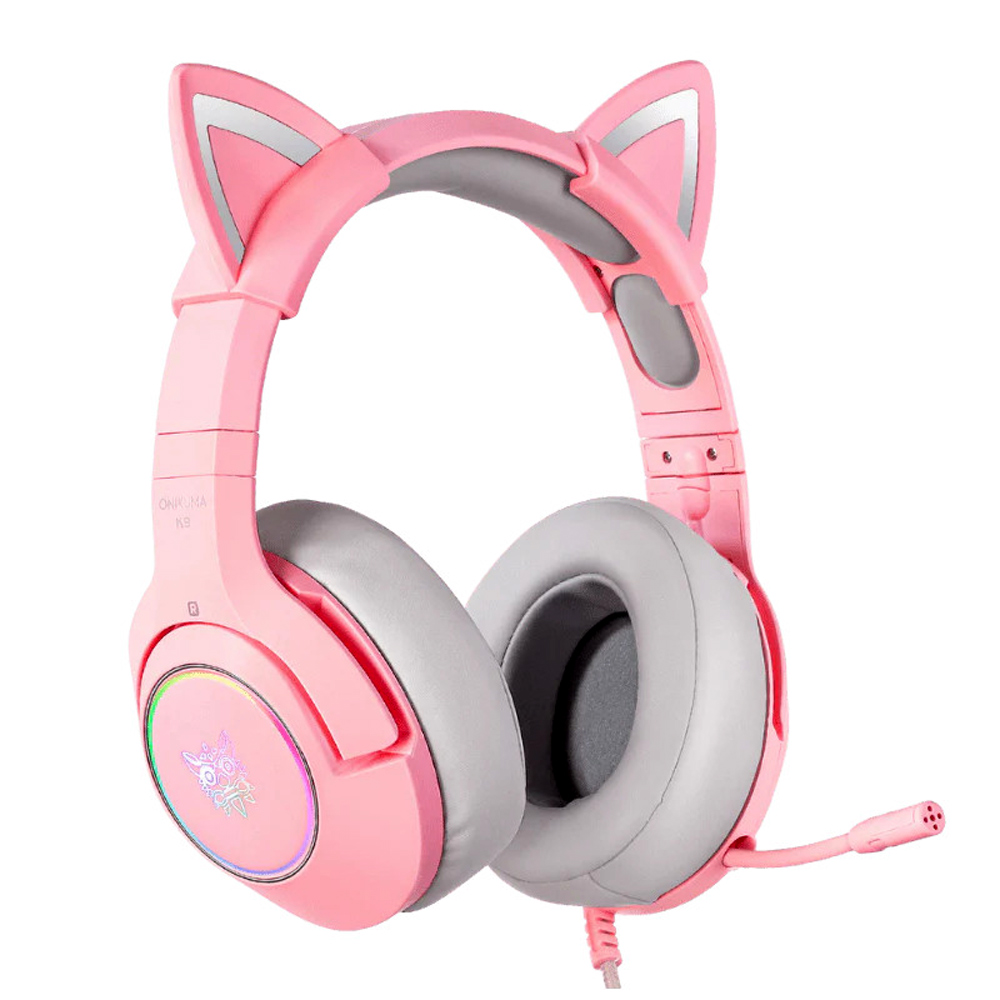 ONIKUMA K9 50MM DRIVERS ELITE STEREO GAMING HEADSET WITH CAT EARS FOR ...