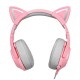 ONIKUMA K9 50MM DRIVERS ELITE STEREO GAMING HEADSET WITH CAT EARS FOR PC, PS4 AND XBOX - PINK